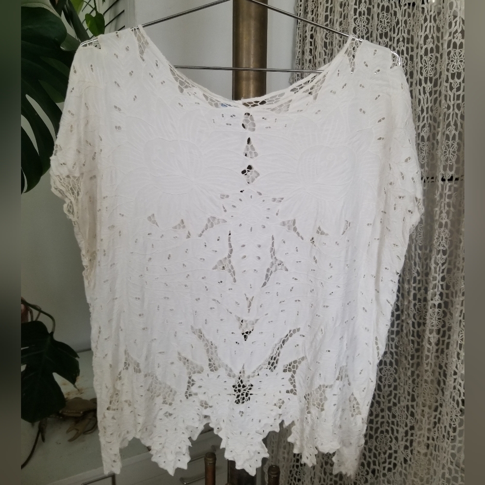 Vintage Crochet Top by Blue Sky